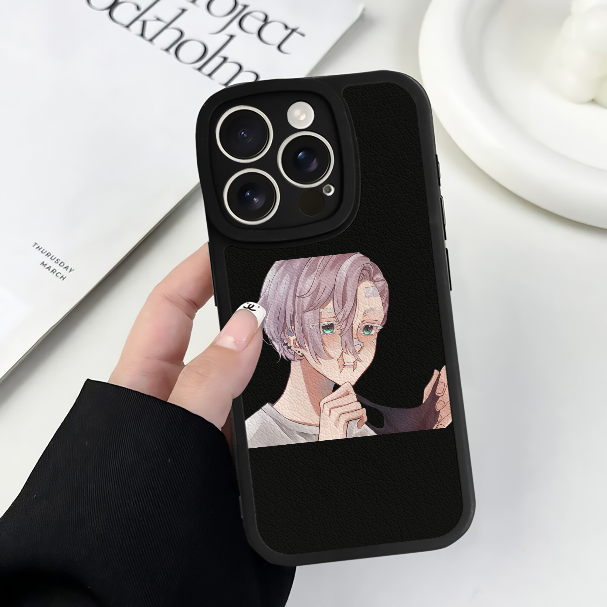 （画像用） 東京リベンジャーズ Tokyo Revengers 【iPhone 16シリーズ対応】シリコンスマホケース（レザー調） 材質：シリコン